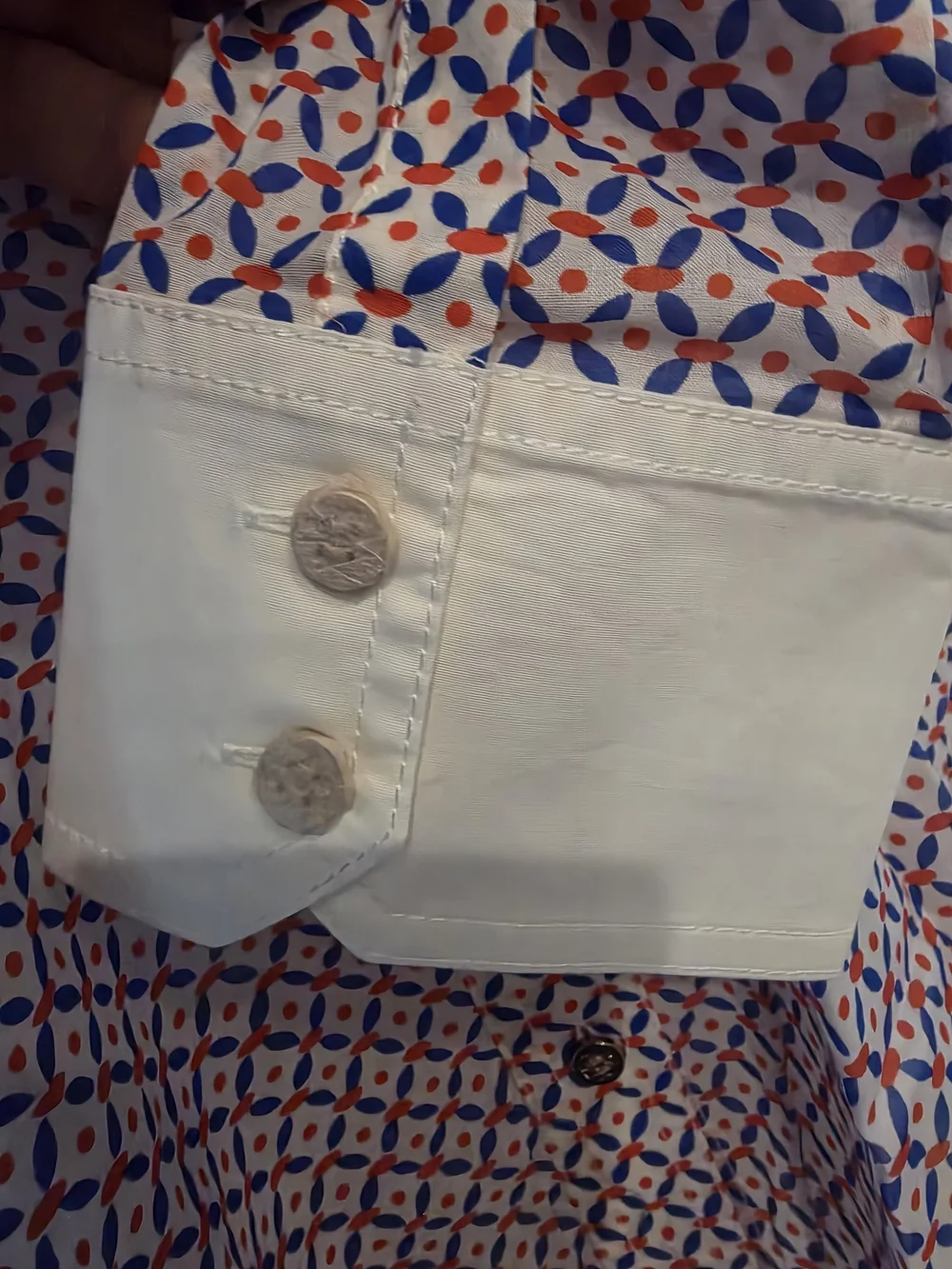 Tory Burch Brigitte Blouse With Geometric Print Size 10.